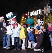 Click to see a larger photo of this magical snowman appearance from 2006