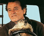Phil the weatherman eventually meets up with Phil the groundhog. Unfortunately the driving lessons don't turn out well.