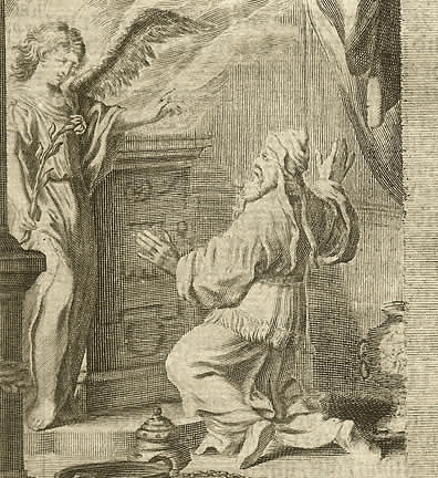 This is from the 1672 German Martin Luther Scheitsprintbible.  - Click to see the rest of the lithograph.