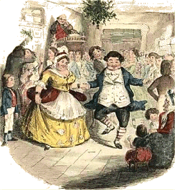 Scrooge is taken to the warehouse of a beloved former employer just in time to witness a Christmas dance that occurred when he was young. Click for bigger picture