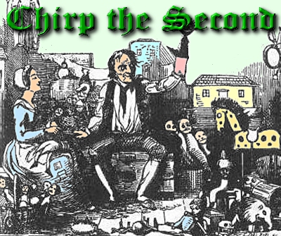 The Cricket On the Hearth - Chapter 2: Chirp the Second.  Click here to see the original line drawing by Richard Doyle.
