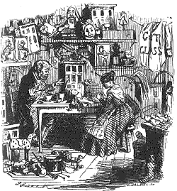 This is a line drawing by John Leech. Click to see a bigger picture.