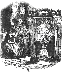 This is a detail from a Clarkson Stanfield line drawing. Click to see the whole picture.