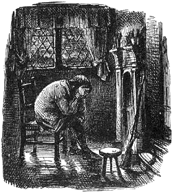 This is a line drawing by John Leech. Click for a bigger picture.