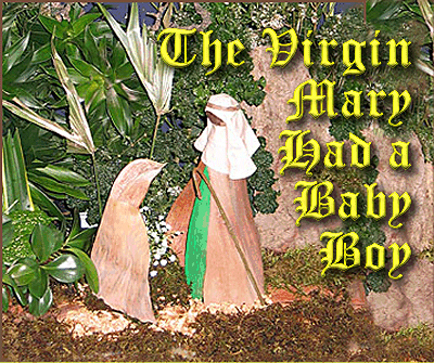 This nativity was made of all natural materials by the Horticultural Society of Trinidad and Tobago
