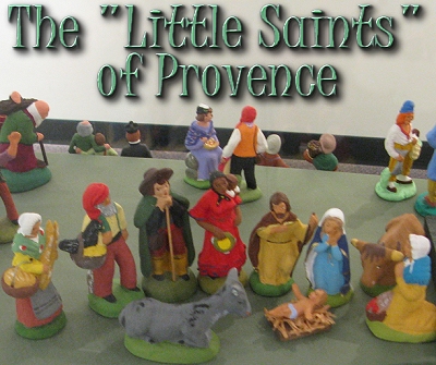 These figurines are from the University of Dayton's Marionist Library creche collection. Click for bigger photo.