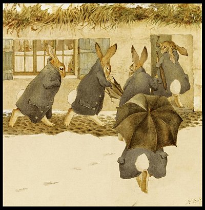 The rabbits arrive for the party.  Click for bigger picture.