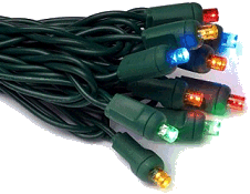 This is the smallest format usually used for LED Christmas strands, although some smaller, non-replaceable formats are also available.