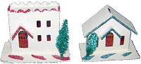 For more information about glitter-covered pasteboard houses, please see the links at the bottom of the page. Click for bigger picture